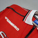 Camisa Manga Longa Manchester United 1998/99 Umbro - Vermelho