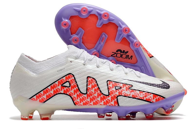 Chuteira Nike Air Zoom Mercurial Vapor XV Elite Campo - Branco e Vermelho
