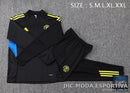 Agasalho Manchester United 2025/26 preto tamanhos S a XXL