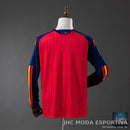 Camisa Espanha 2026 Home Manga Longa Torcedor