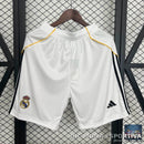 Shorts Real Madrid Home temporada 25/26 tamanhos S a XXL