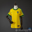 Camisa Retrô Brasil 1998 Home Feminina - JHC Moda Esportiva