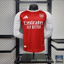 Camisa Arsenal 25/26 Home Manga Longa Versão Jogador