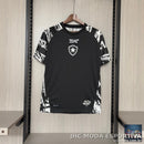 Camisa pré-jogo preta Botafogo temporada 2025/26