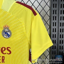 Camisa infantil Real Madrid 25/26 versão goleiro tamanhos 16-28