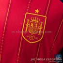 Camisa Espanha 2026 Home Manga Longa Torcedor