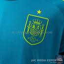 Camisa Espanha 2026 Goleiro Azul Torcedor